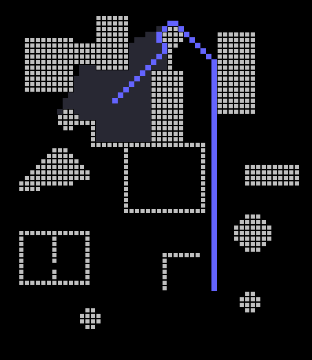 Screenshot of A* Pathfinding result